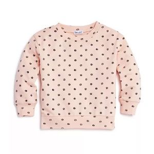 Splendid Girls’ Long Sleeve Polka Dot Pullover Top Pink 5-6